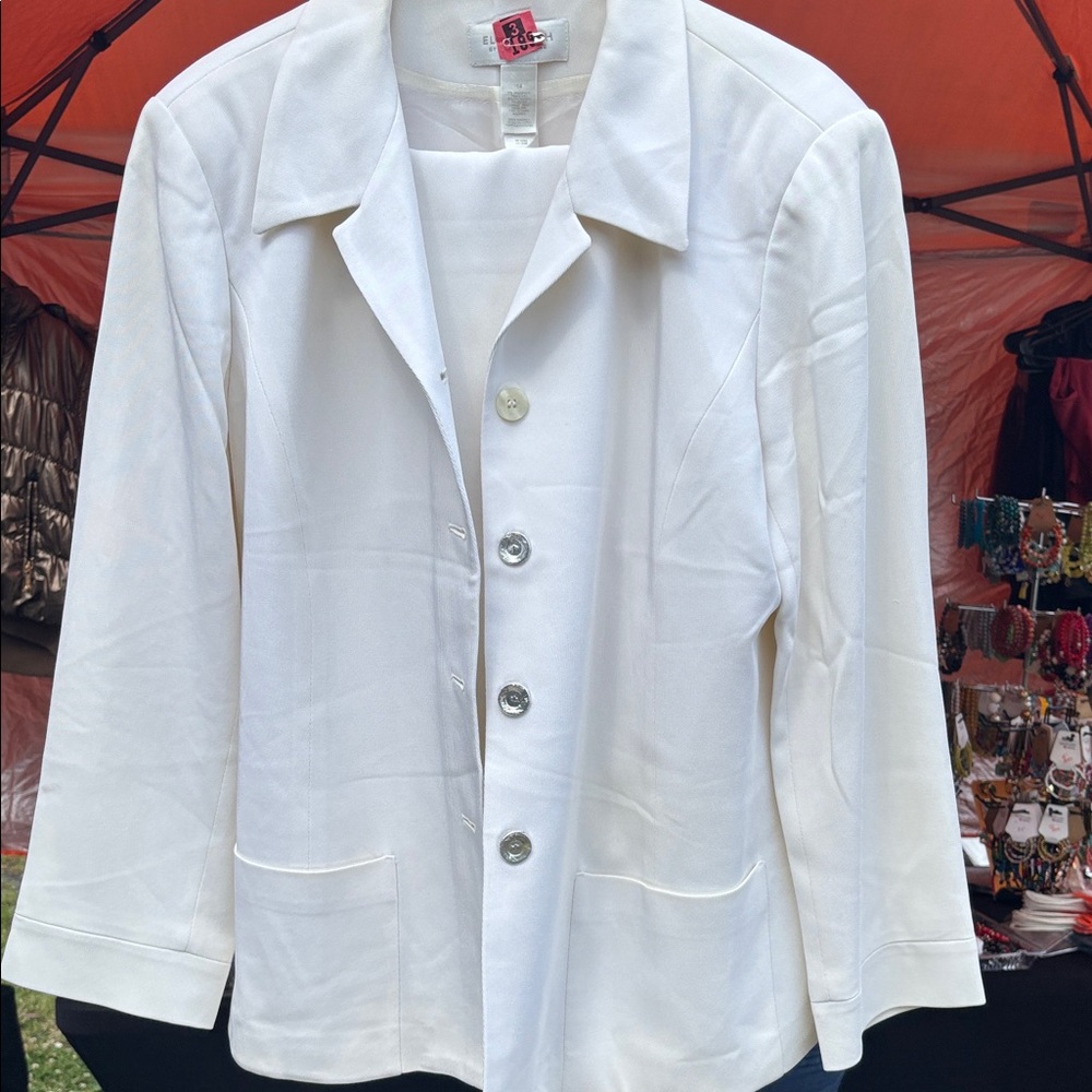 Liz Claiborne Elegant White Women's Pantsuit